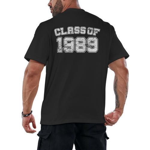 Class Of 1989 89 School Tee Shirt Graduation Class Party Men's Back Print T-Shirt - Best Gift Smart