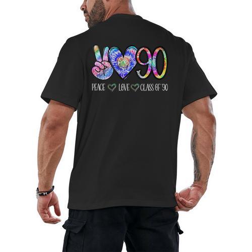 Class Of 1990 Shirt Tie Dye Senior Graduation Class Reunion Men's Back Print T-Shirt - Best Gift Smart