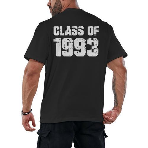 Class Of 1993 High School College Graduation Reunion T-Shirt Men's Back Print T-Shirt - Best Gift Smart