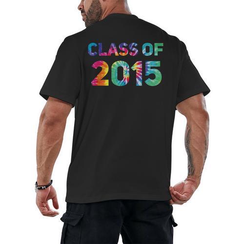 Class Of 2015 School Reunion College Highschool Graduation Men's Back Print T-Shirt - Best Gift Smart