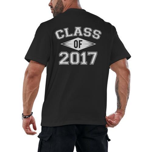 Class Of 2017 Graduation Shirt Senior For Graduates Men's Back Print T-Shirt - Best Gift Smart