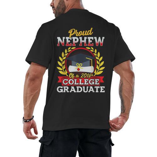 Class Of 2018 Graduation Tshirt For Nephew Of Graduate Men's Back Print T-Shirt - Best Gift Smart