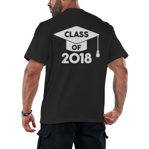 Class Of 2018 Senior T-Shirt Graduation Shirt Men's Back Print T-Shirt - Best Gift Smart
