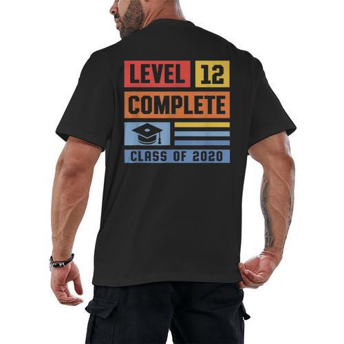 Class Of 2019 Senior High School Graduation Level 12th Grade Men's Back Print T-Shirt - Best Gift Smart