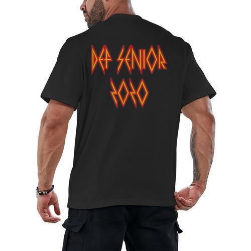 Class Of 2020 Senior 80s And 90s Rock Style Graduation Men's Back Print T-Shirt - Best Gift Smart