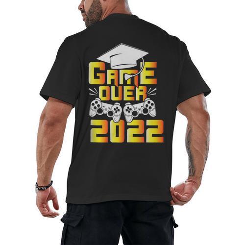 Class Of 2022 Graduation Gamer Video Console Graduate Class Men's Back Print T-Shirt - Best Gift Smart