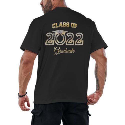Class Of 2022 Graduation Senior Graduate Matching Grad Men's Back Print T-Shirt - Best Gift Smart