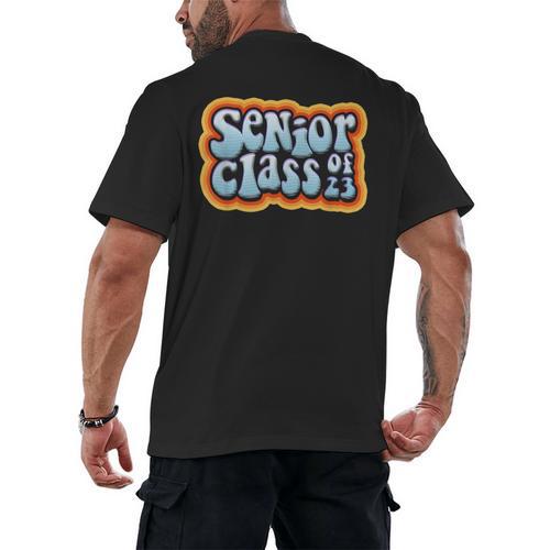 Class Of 2023 Graduating Senior Graduation Men's Back Print T-Shirt - Best Gift Smart
