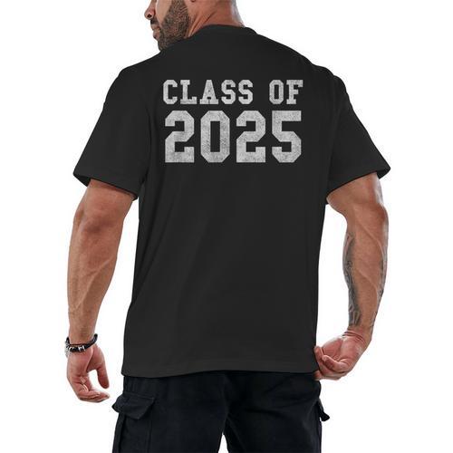 Class Of 2025 5th Grade Promotion Shirt Graduation Men's Back Print T-Shirt - Best Gift Smart