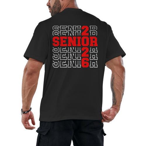 Class Of 2026 Senior Back To School 2026 Graduation 2026 Men's Back Print T-Shirt - Best Gift Smart