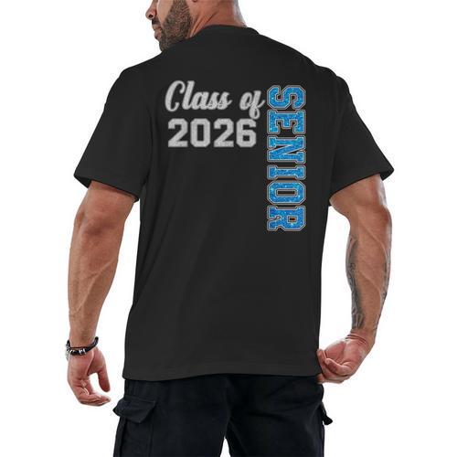 Class Of 2026 Senior Shirt Graduation 2026 Men's Back Print T-Shirt - Best Gift Smart