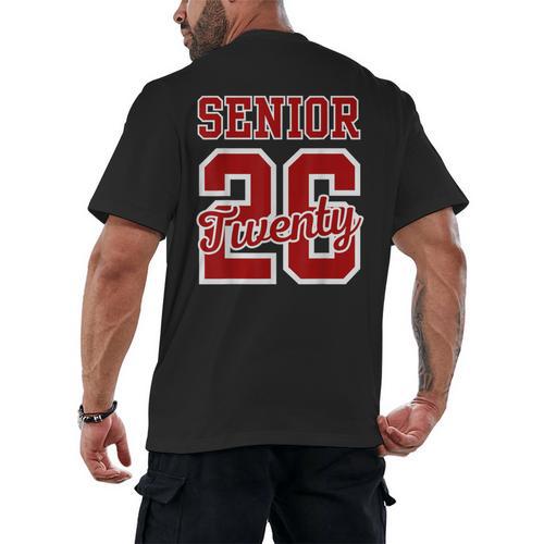 Class Of 2026 Senior 2026 Senior Twenty 26 Graduation Men Men's Back Print T-Shirt - Best Gift Smart