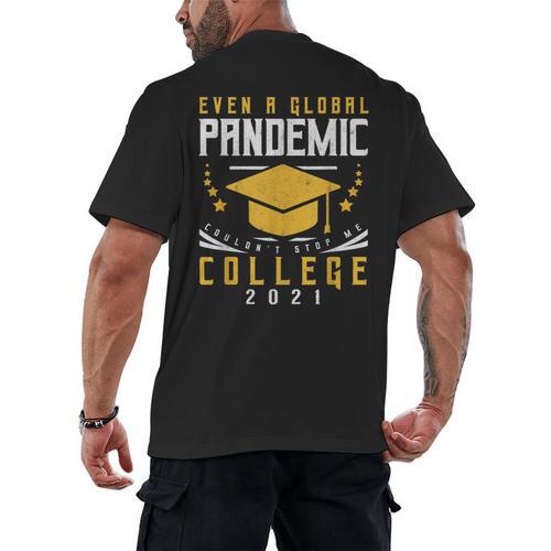 College 2021 Degree Graduation Graduate Men's Back Print T-Shirt - Best Gift Smart