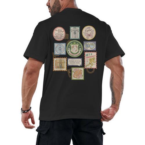 Coquette Boys Of Tommen Books Stamp Tommen College Tees Men's Back Print T-Shirt - Bookorys