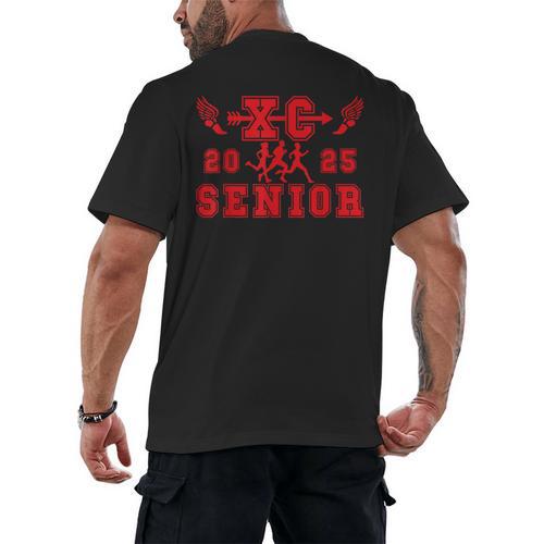 Cross Country Senior Night Senior 2025 Graduation Party 5 Men's Back Print T-Shirt - Best Gift Smart