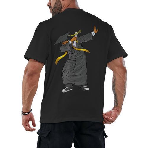 Dabbing Graduation Class Of 2023 Shirt History Month Men's Back Print T-Shirt - Best Gift Smart
