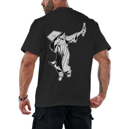 Dabbing Graduation Class Of 2025 Men Graduation Men's Back Print T-Shirt - Best Gift Smart