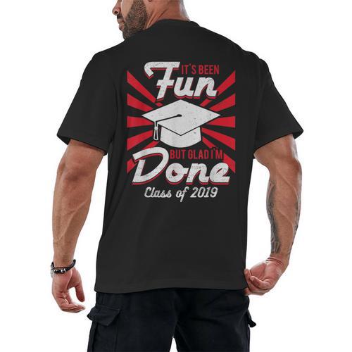 Im Done Graduating Class Of 2019 School Graduation T Shirt Men's Back Print T-Shirt - Best Gift Smart