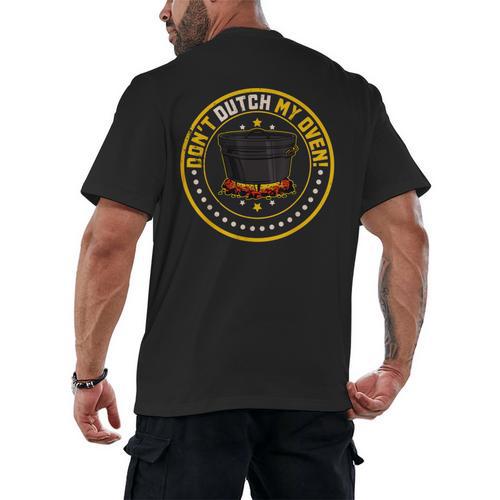 Dutch Oven Cookbook Casserole Cooking Cuisine Camping Recipe Men's Back Print T-Shirt - Bookorys DE