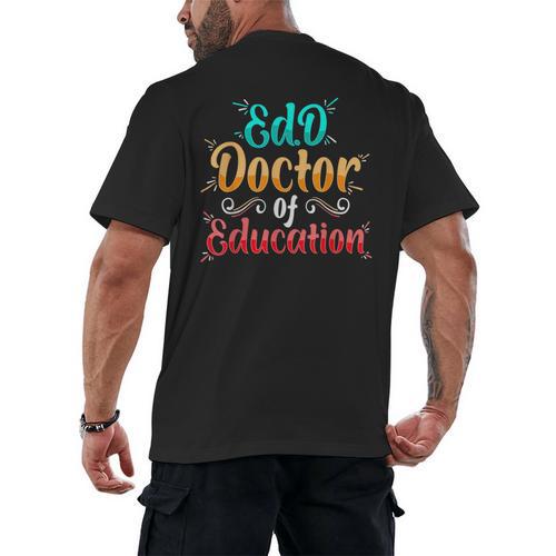 EdD Doctor Of Education Inspiring Doctorate Graduation Men's Back Print T-Shirt - Best Gift Smart
