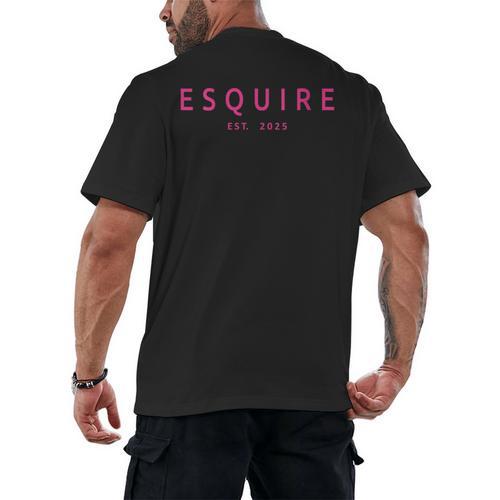 Esquire Est 2025 Women Lawyer Attorney Law School Graduation Men's Back Print T-Shirt - Best Gift Smart