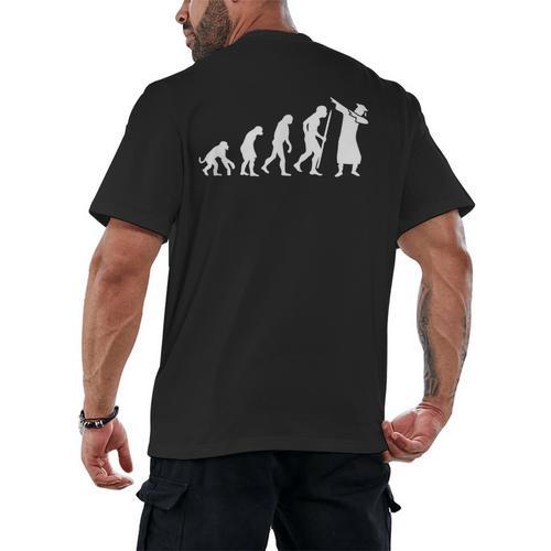 Evolution Of Dab Dabbing Dabbin' Graduation School T-Shirt Men's Back Print T-Shirt - Best Gift Smart