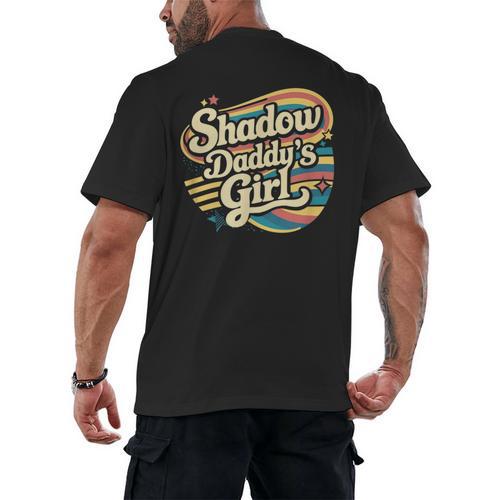 Fantasy Romantasy Book Retro Vintage Shadow Daddy Girl Men's Back Print T-Shirt - Bookorys DE