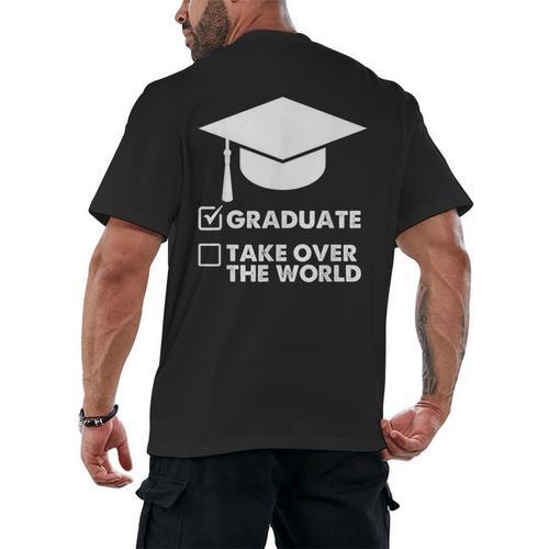 Funny Graduate Joke Mens Womens Graduation Gifts Men's Back Print T-Shirt - Best Gift Smart
