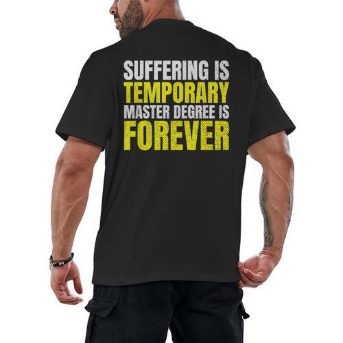 FUnny MBA Student Mastered It Masters Degree Graduation Men's Back Print T-Shirt - Best Gift Smart