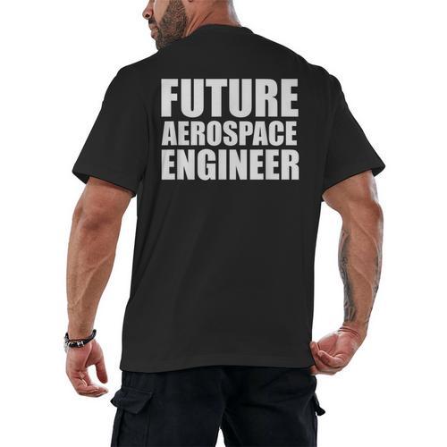 Future Aerospace Engineer College Graduate Graduation Men's Back Print T-Shirt - Best Gift Smart