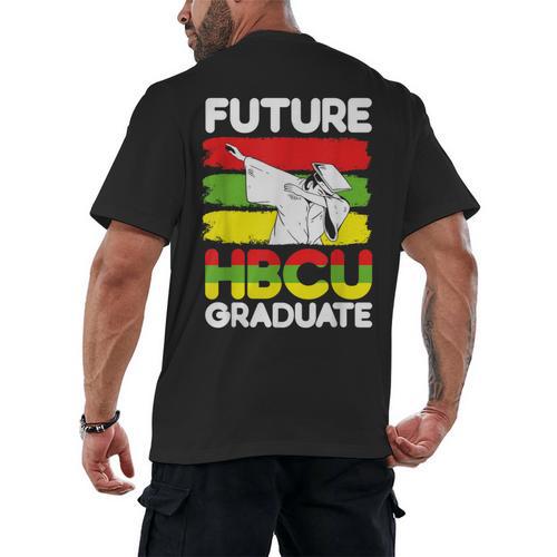 Future HBCU African American Gradute Graduation Men's Back Print T-Shirt - Best Gift Smart