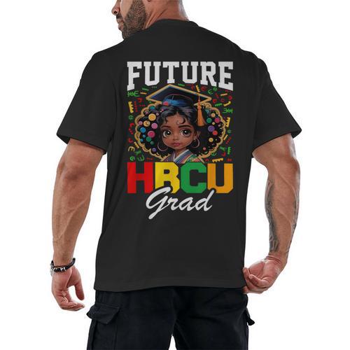 Future HBCU Grad Girl HBCU Toddler Kids Graduation Men's Back Print T-Shirt - Best Gift Smart