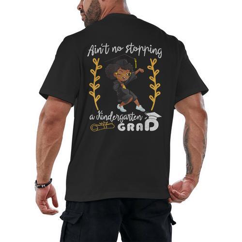 Girl Magic Graduate Kindergarten Graduation 2023 Men's Back Print T-Shirt - Best Gift Smart