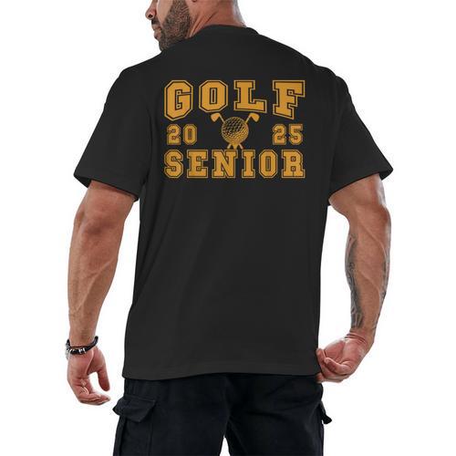 Golf Senior Night Golf Senior 2025 Graduation 14 Men's Back Print T-Shirt - Best Gift Smart