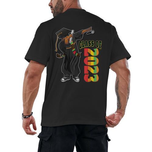 Grads Senior Class Of 2023 Graduation Decoration Stole Men's Back Print T-Shirt - Best Gift Smart