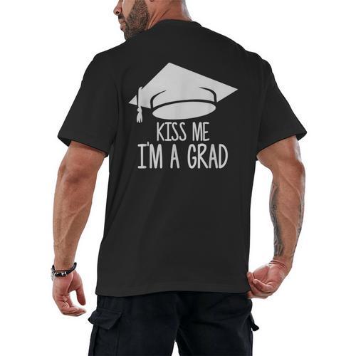 Graduate T-Shirt Grad Tshirt Graduation Tee Men's Back Print T-Shirt - Best Gift Smart