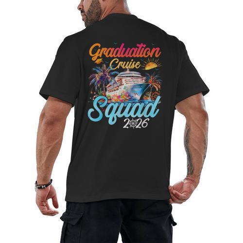 Graduation Cruise Squad 2026 Cruising Graduation Men's Back Print T-Shirt - Best Gift Smart