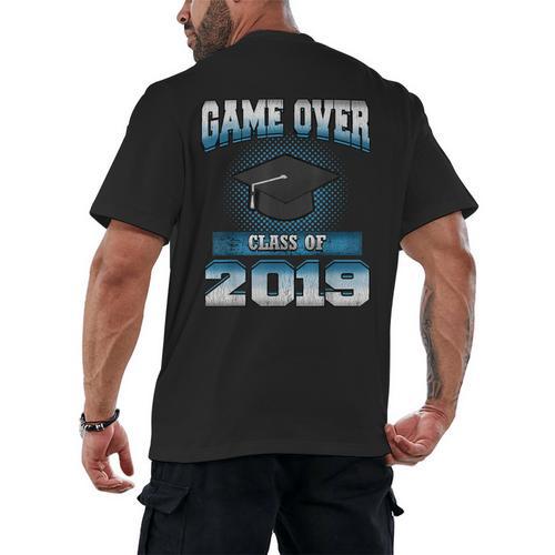Graduation Shirt Class Of 2019 High School College Men's Back Print T-Shirt - Best Gift Smart