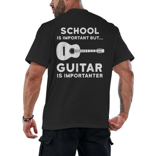 Graduation Shirt For Guitar Players & Band Member Men's Back Print T-Shirt - Best Gift Smart