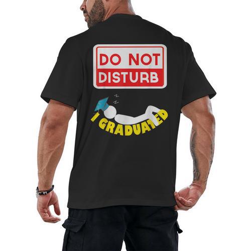Graduation Shirt High School And College Sleepy Graduates Men's Back Print T-Shirt - Best Gift Smart
