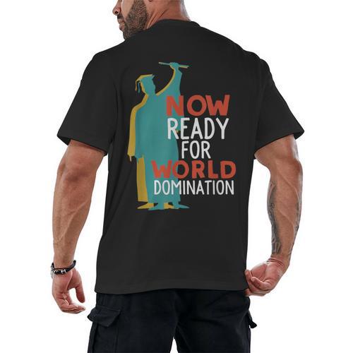 Graduation T-Shirt For College n High School Grad Men's Back Print T-Shirt - Best Gift Smart