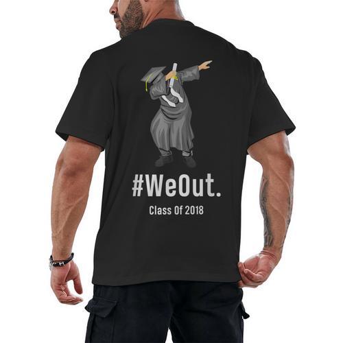 Graduation T-Shirt Dabbing Graduation We Out Class Of 2018 Men's Back Print T-Shirt - Best Gift Smart