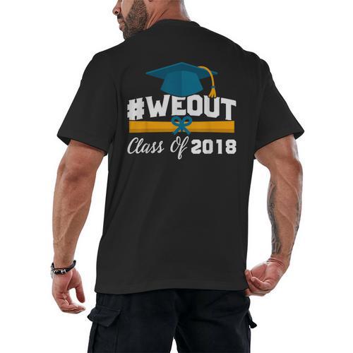 Graduation T Shirt WeOut Class Of 2018 Tee Men's Back Print T-Shirt - Best Gift Smart