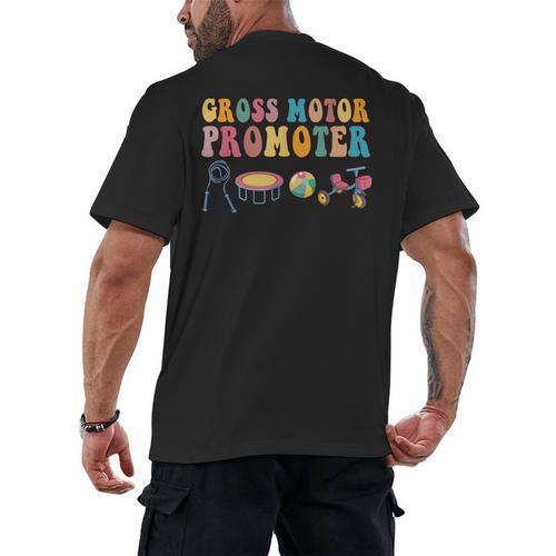 Gross Motor Promoter Physical Therapist Graduation Men's Back Print T-Shirt - Best Gift Smart