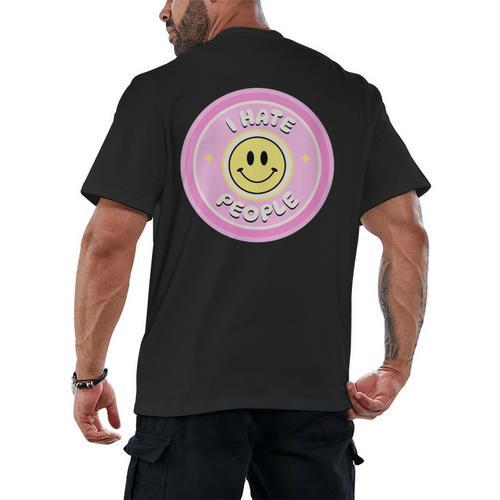 I Hate People Saying For Introverts Men's Back Print T-Shirt - Raresse