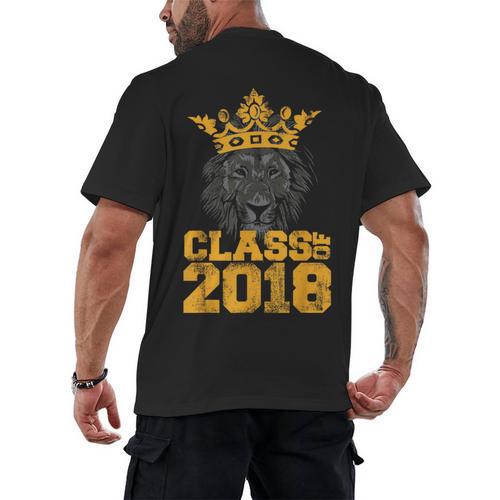 High School King Graduation Shirt Class Of 2018 Seniors Men's Back Print T-Shirt - Best Gift Smart