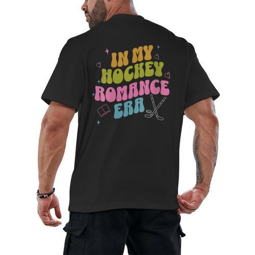 In My Hockey Romance Era Hockey Romance Reader Book CLub Men's Back Print T-Shirt - Bookorys