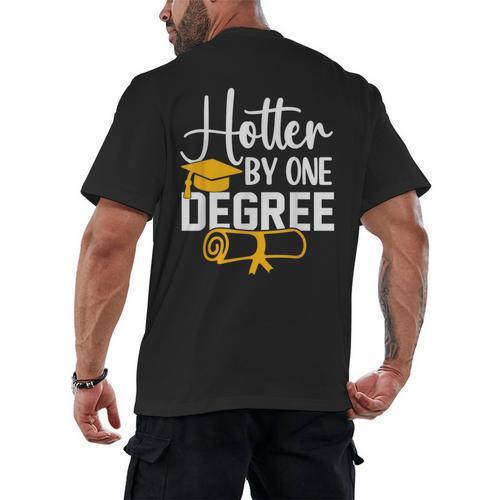 Hotter By One Degree Graduation 2025 Men's Back Print T-Shirt - Best Gift Smart