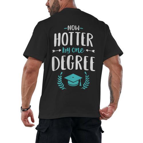 Now Hotter By One Degree Shirt Class Of 2024 Graduation Men's Back Print T-Shirt - Best Gift Smart