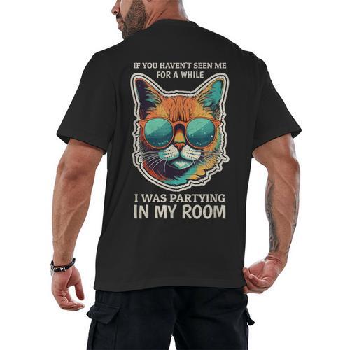 Introvert Joke For Introversion Personality Pity Party Men's Back Print T-Shirt - Raresse